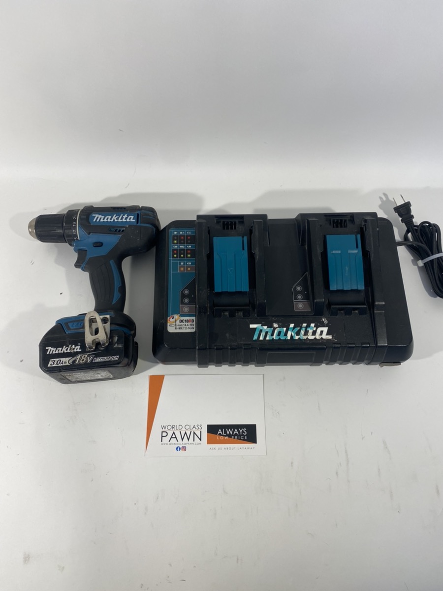 MAKITA XFD10 CORDLESS DRILL WITH 18V CHARGER, NO BATTERY Very