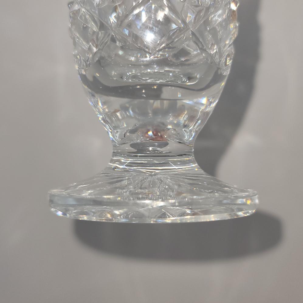 Authentic Vintage Waterford Crystal Balmoral 7" Footed Flower Vase Signed Very Good Liberty