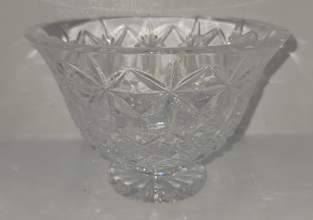 Authentic Vintage Waterford Crystal Balmoral 6" Flared Pedestal Bowl Signed Very Good Liberty