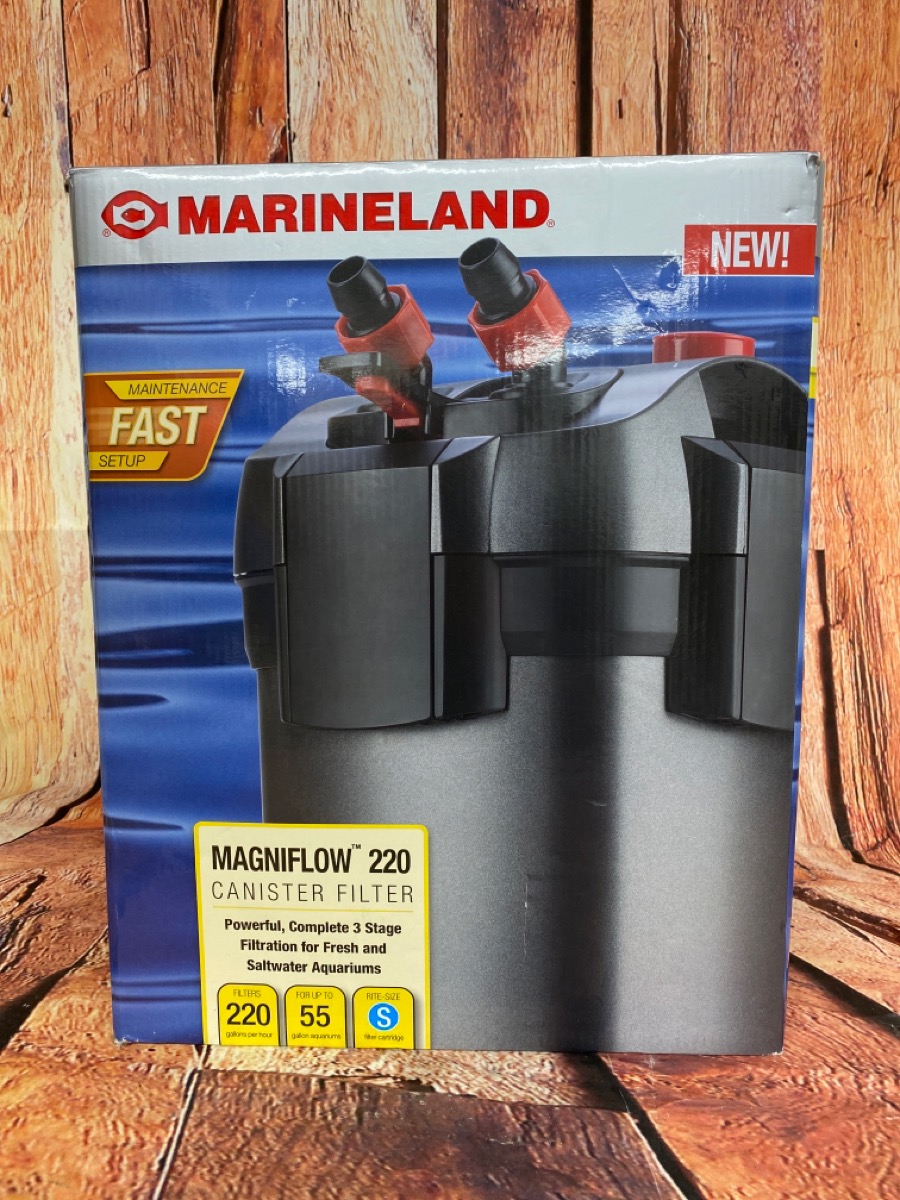 MARINELAND MAGNIFLOW 220 CANISTER FILTER Like New Buya