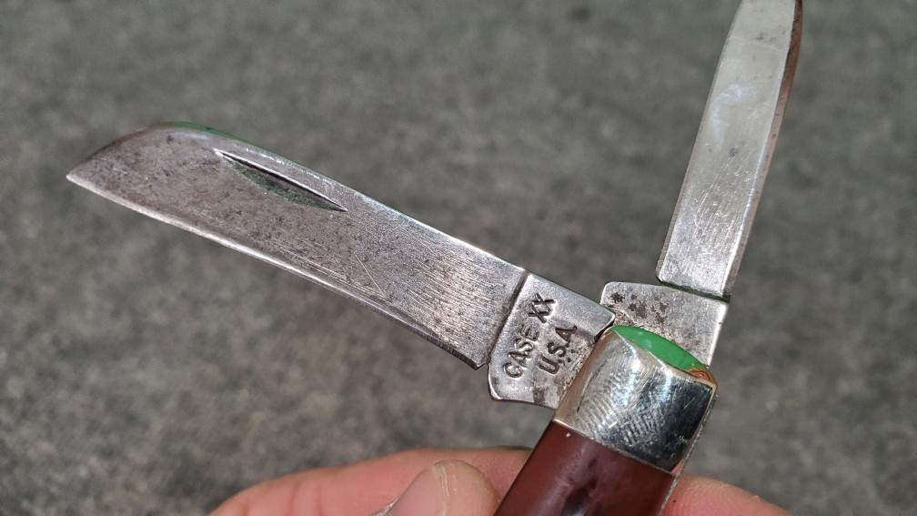 Case XX 6488 2Dot 4Blade Jigged Bone Pocket Folding Knife Good