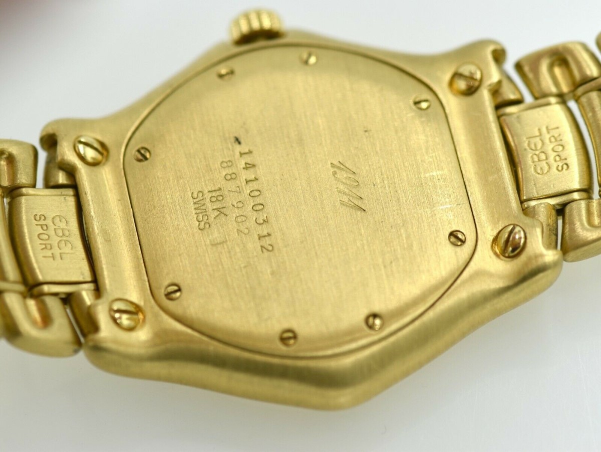 EBEL Gent's Wristwatch 8187F41 18KT GOLD 1911 Very Good Carob Diamond Co