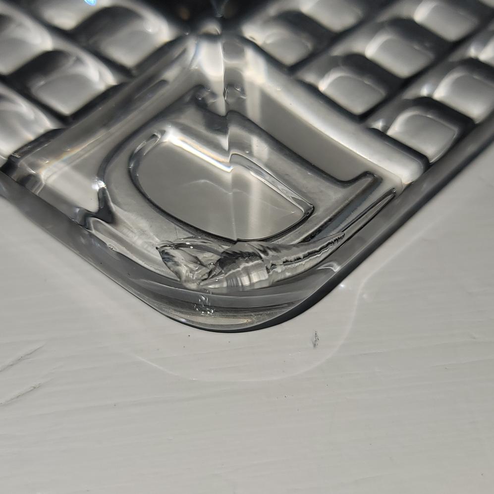 Waterford Crystal ABCD Block Letters 4x6 4" x 6" Photo Picture Frame *READ* Very Good Liberty