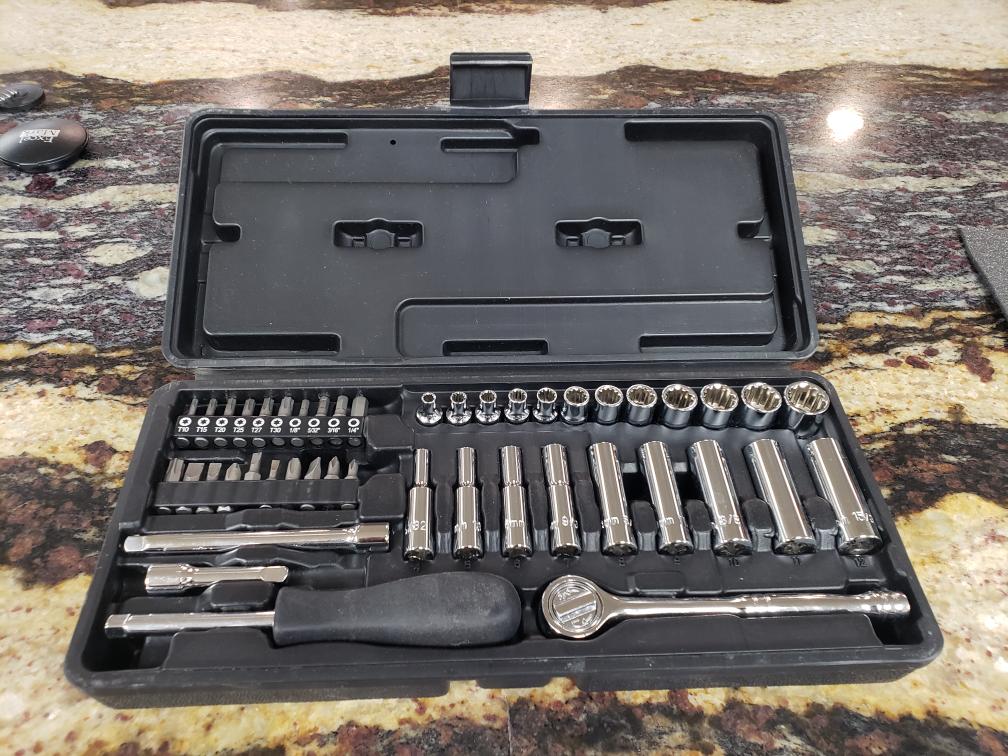 SURE BILT 46 PC UNIVERSAL SPLINE SOCKET SET 1/4 DRIVE SAE/METRIC Like ...