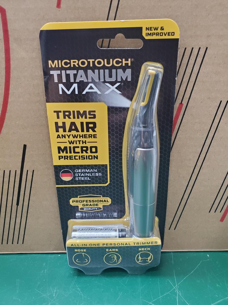 MICROTOUCH TITANIUM TRIM HAIR CUT & BODY GROOMER MICRO TOUCH EDGE Good