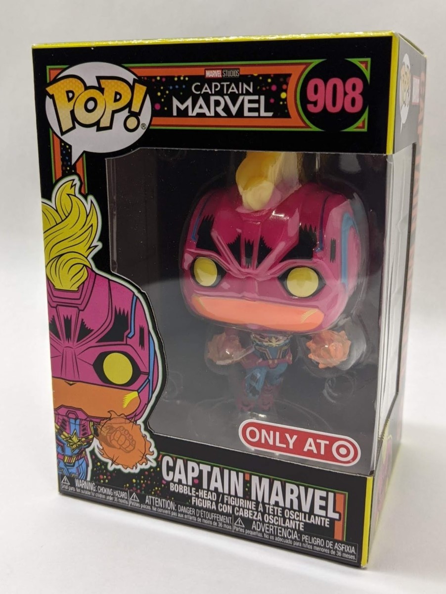 Funko Pop! Marvel Infinity Saga Captain Marvel 908 Black Light Target