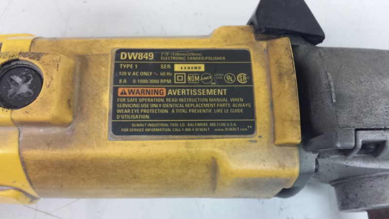 DEWALT Polisher DW849 Good | Buya