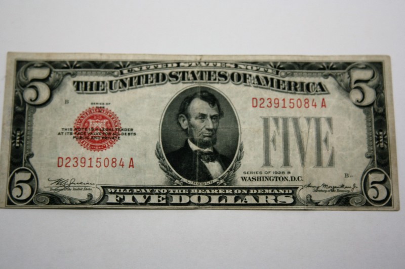 UNITED STATES $5 DOLLAR BILL SERIES 1928 B | Buya