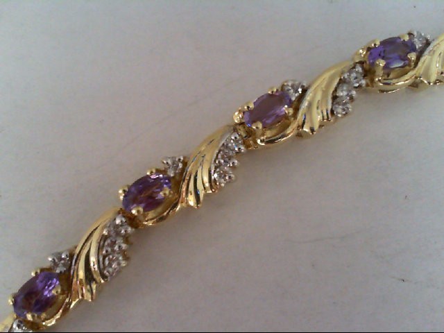 AMETH BRACELET 52DIAS .65CTW 14K Preowned Carson
