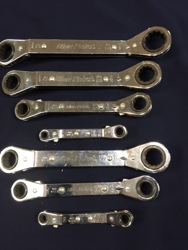 BLUE POINT OFFSET STUBBY RATCHET WRENCH SET Buya