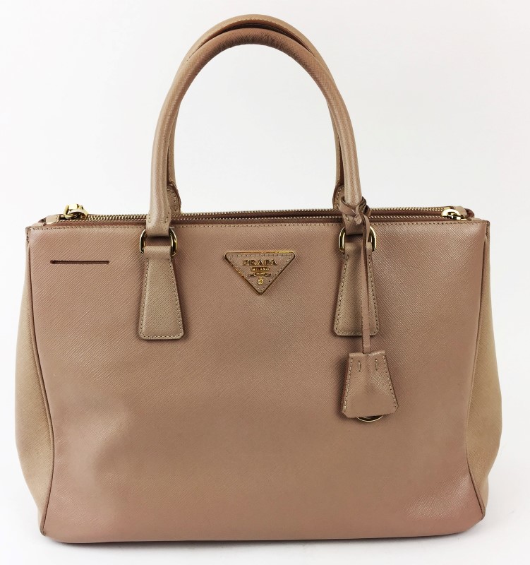 Prada Saffiano Lux Leather Double Zip Large Tote Bag Acceptable Prada Saffiano Lux Leather Double Zip Large Tote Bag
