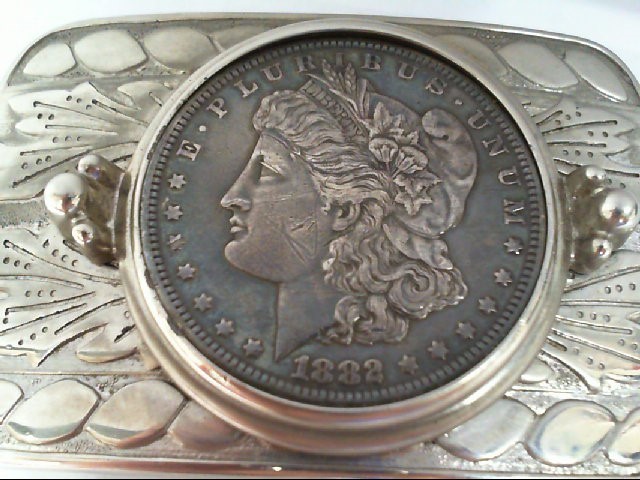 morgan silver dollar belt buckle