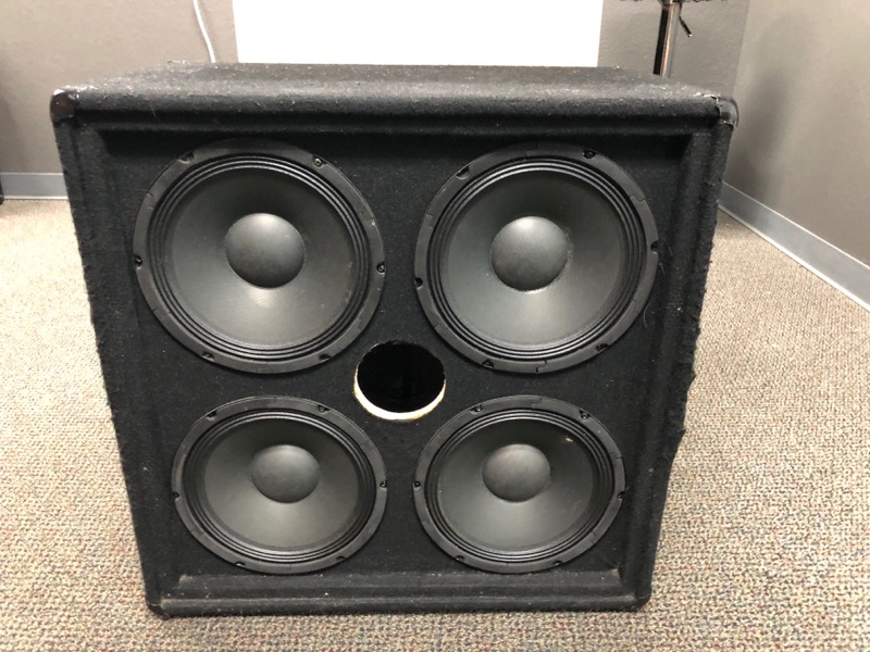 Seismic Audio Sa 410 4x10 Speaker Cab For Parts Or Not Working