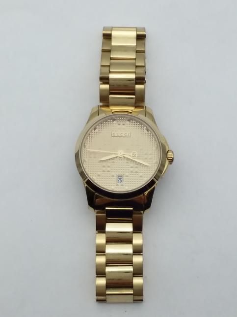 Gucci Watch 126.5 Gold Tone Stainless Steel Band Very Good | Buya