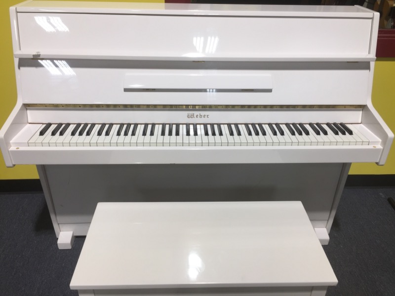 weber upright piano size