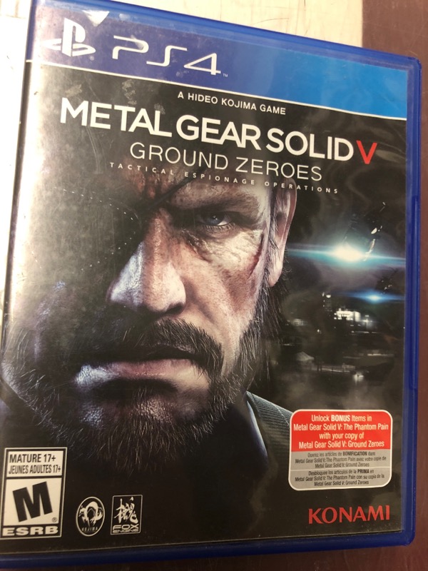 metal gear solid on ps4