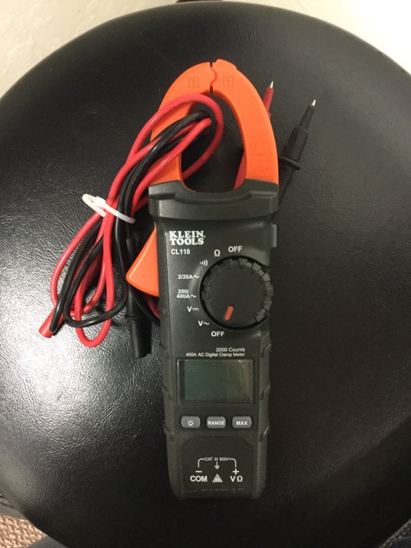 KLEIN TOOLS Multimeter ELECTRICAL MAINTENANCE400A AC DIGITAL CLAMP