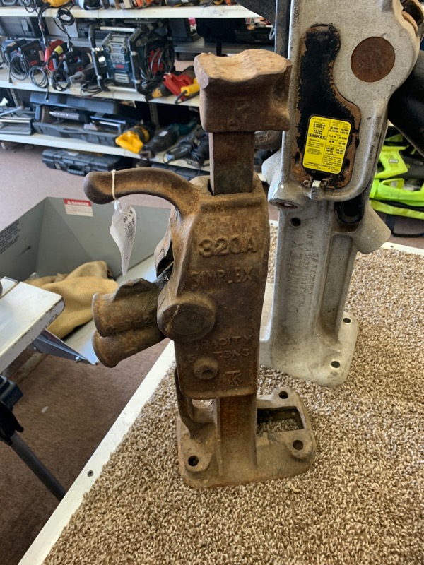 SIMPLEX Jack Stands RAILROAD JACK Acceptable Buya