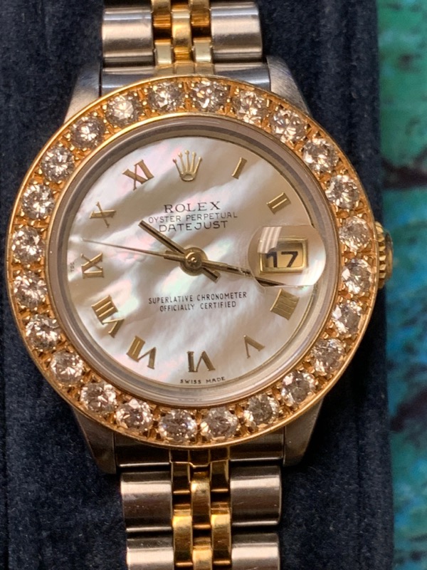 ROLEX OYSTER PERPETUAL DATE Lady's MOP 
