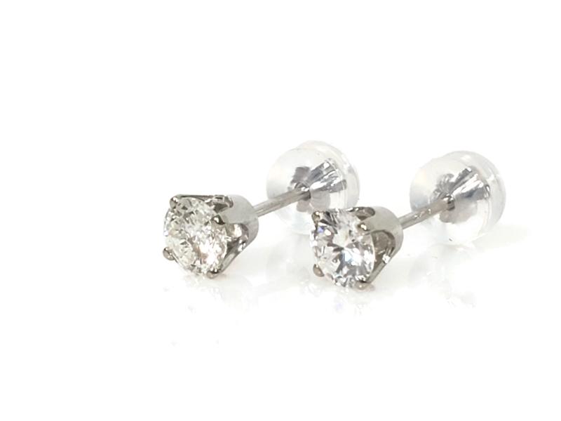 Gold Diamond Earrings 2 Diamonds 67 Carat T W 14k White 0 8g Gold Diamond Earrings 2 Diamonds 67 Carat T W 14k White 0 8g