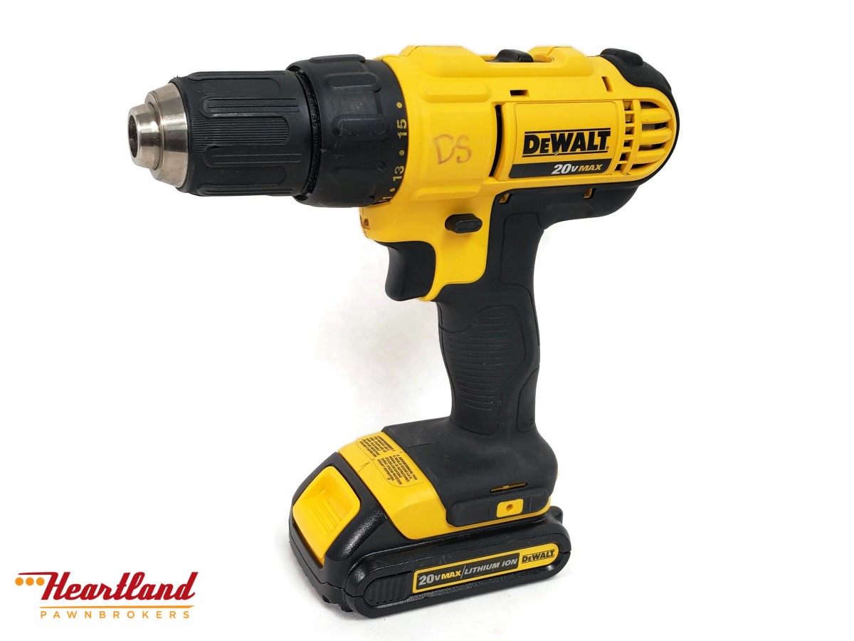 Dewalt DCD771 1/2" Cordless 20V Drill, 2 Batteries, Charger Like New ...