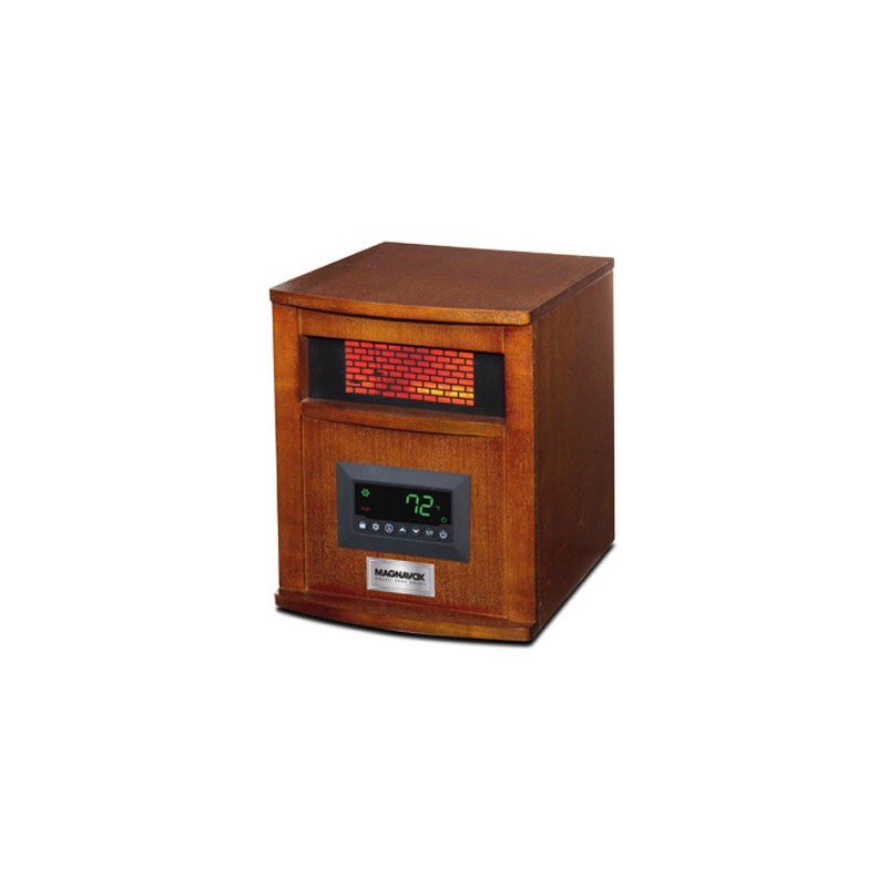 Magnavox 208462 MH-1500 Infrared Quartz Heater Digital With Remote Oak