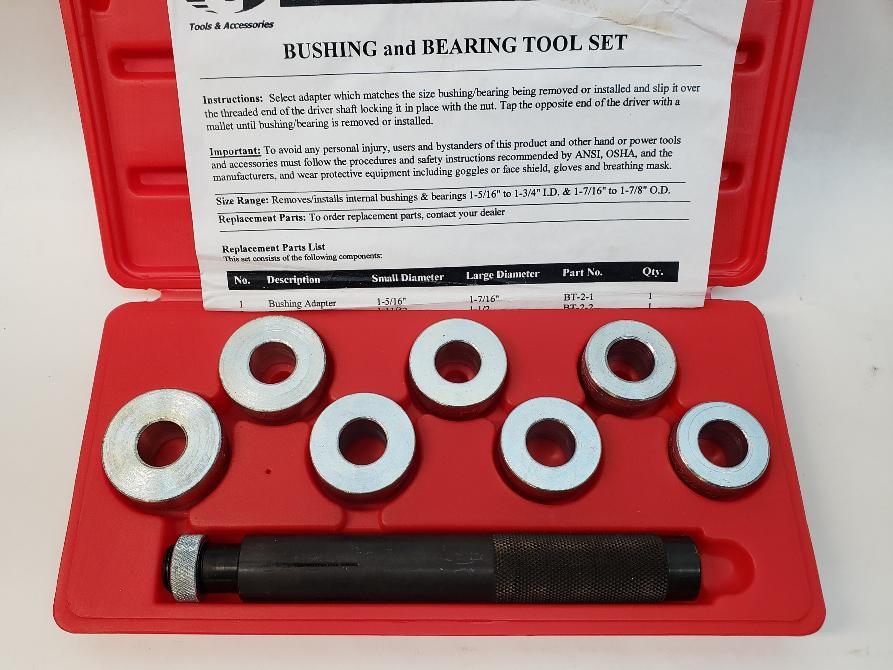 Clesco Mfg BT2 Bushing & Bearing Tool Set Like New Heartland