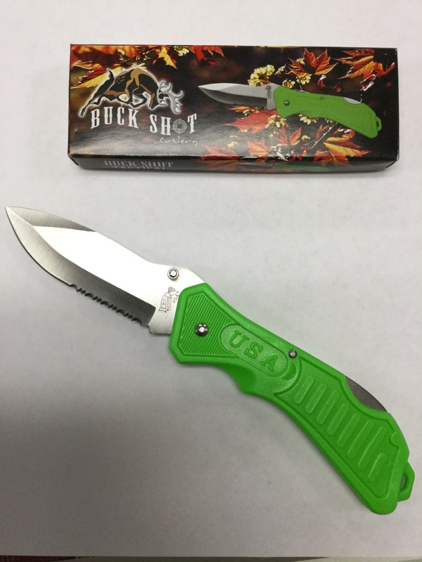 BUCKSHOT KNIVES Pocket Knife 18285GR Acceptable Loan Star Pawn LLC