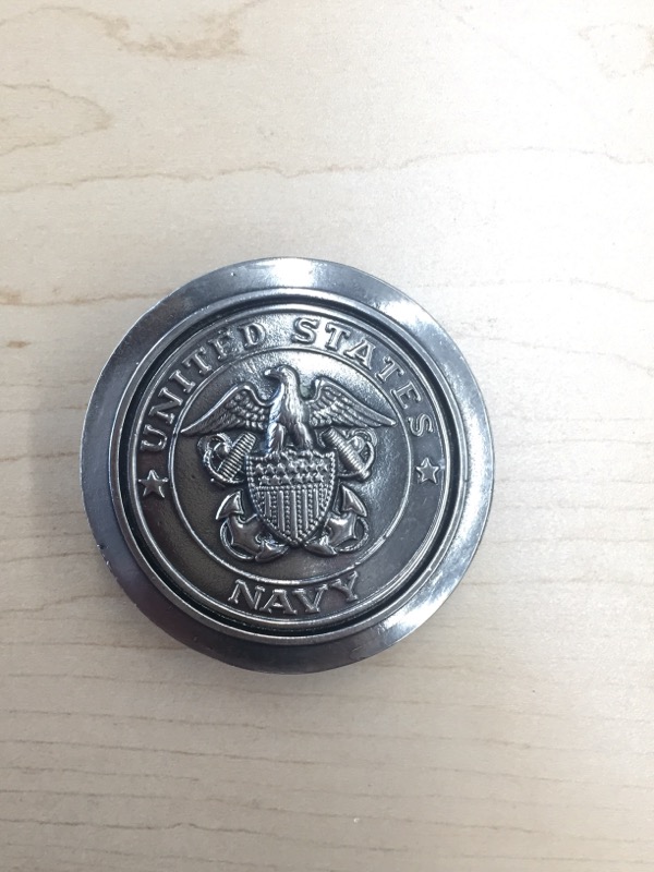 THE GREAT AMERICAN BUCKLE CO. CHICAGO LMTD. ED. UNITED STATES NAVY BELT BUCKLE Preowned Axel