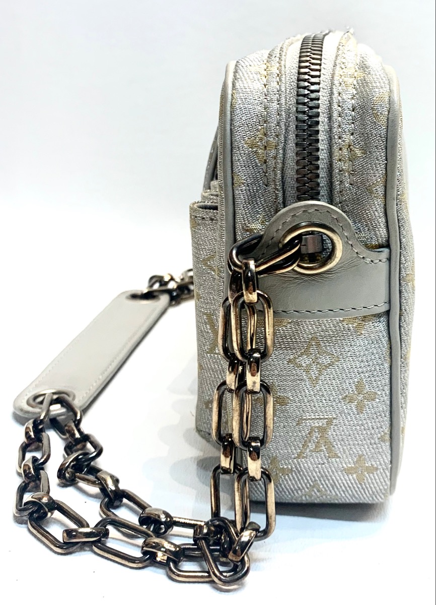Authentic LOUIS VUITTON Handbag LV MCKENNA GOLD SILVER SHINE Limited Edition BAG Very Good ...