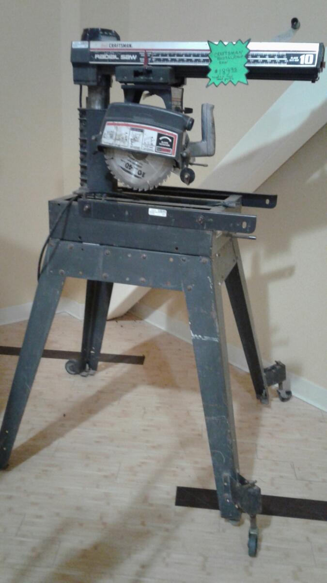 CRAFTSMAN Radial/Chop Saw 113.197751 Good | Buya