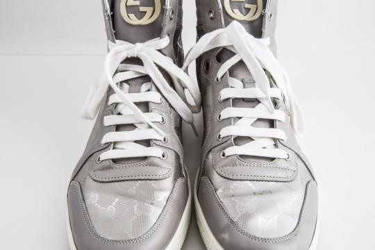 gucci high top sneakers silver