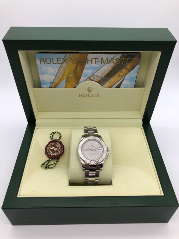 Rolex Model 168622 YachtMaster Midsize Stainless Steel Very Good