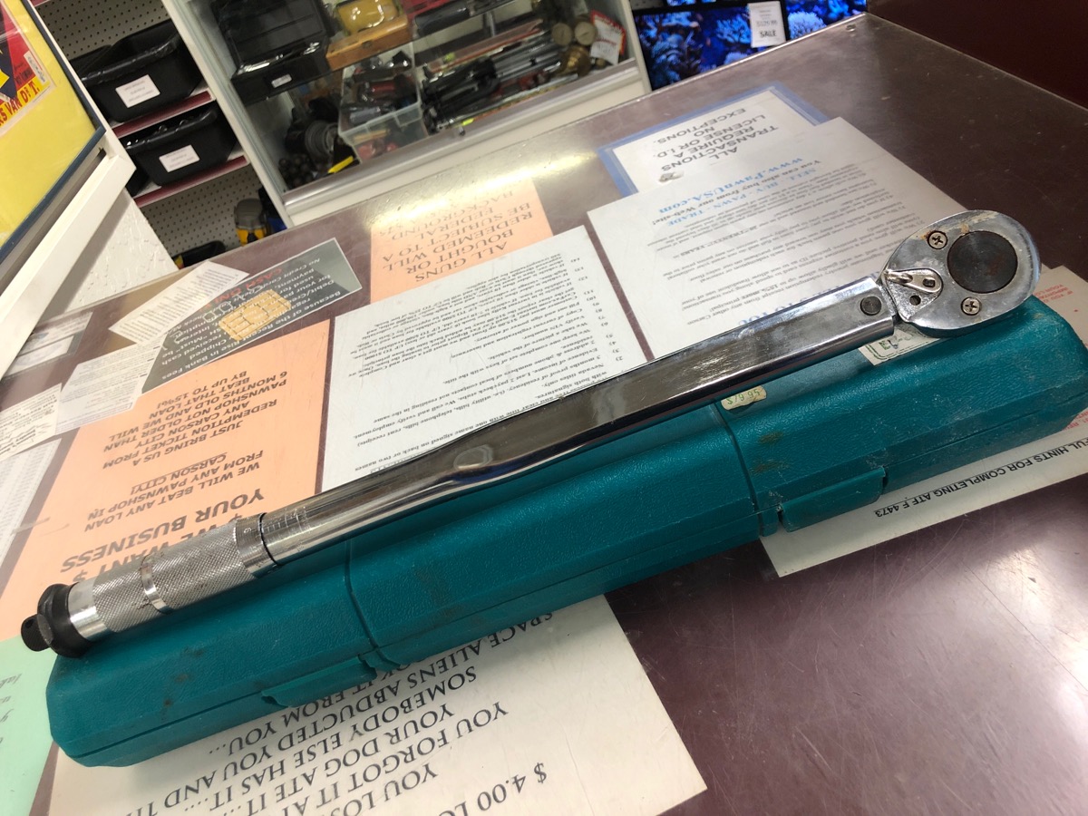 PITTSBURGH PRO Torque Wrench TORQUE WRENCH Good Carson Jewelry & Loan