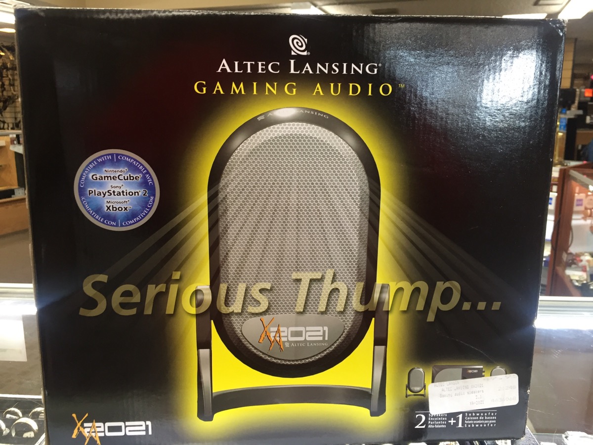 altec lansing xa2021 gaming audio speaker systemlike new