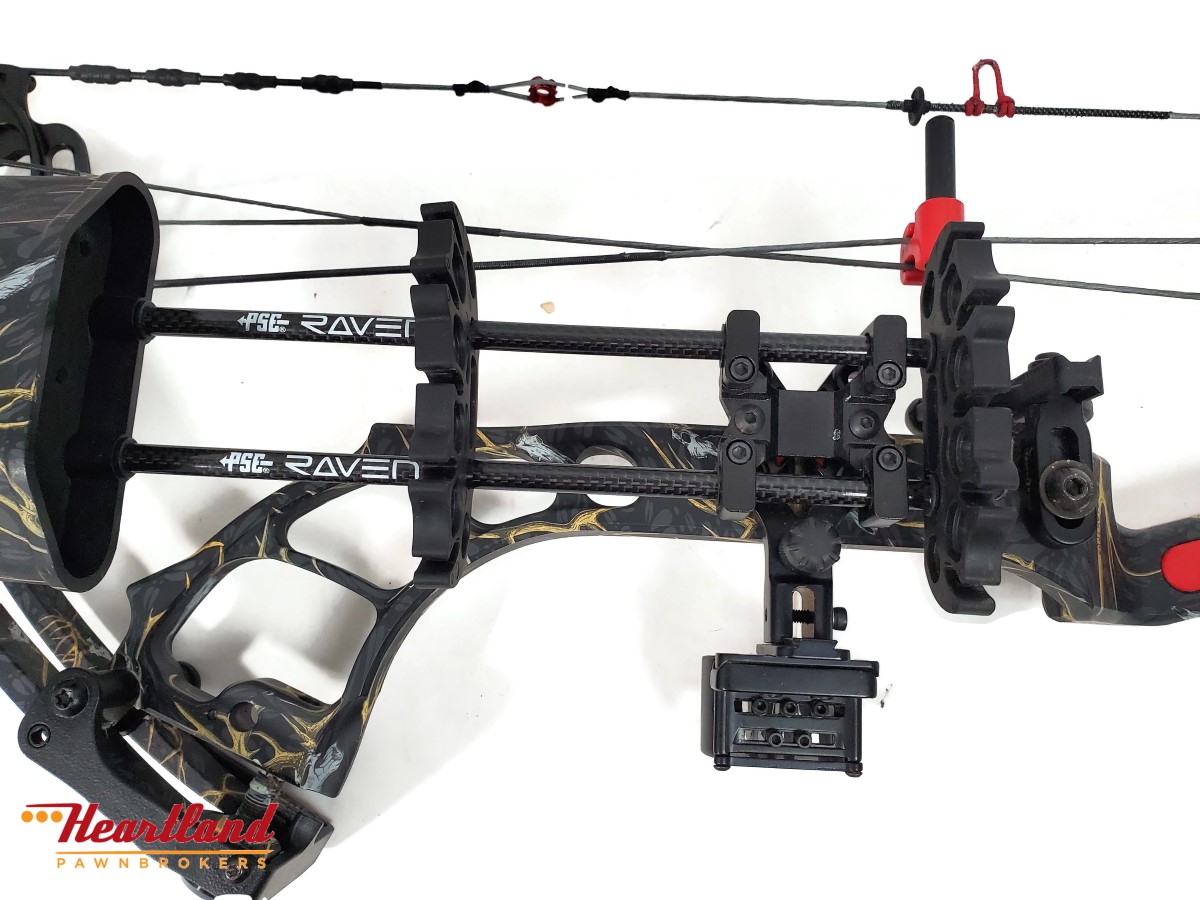 PSE Archery Bow Madness Skullworks Camo Compound Bow With Quiver Very