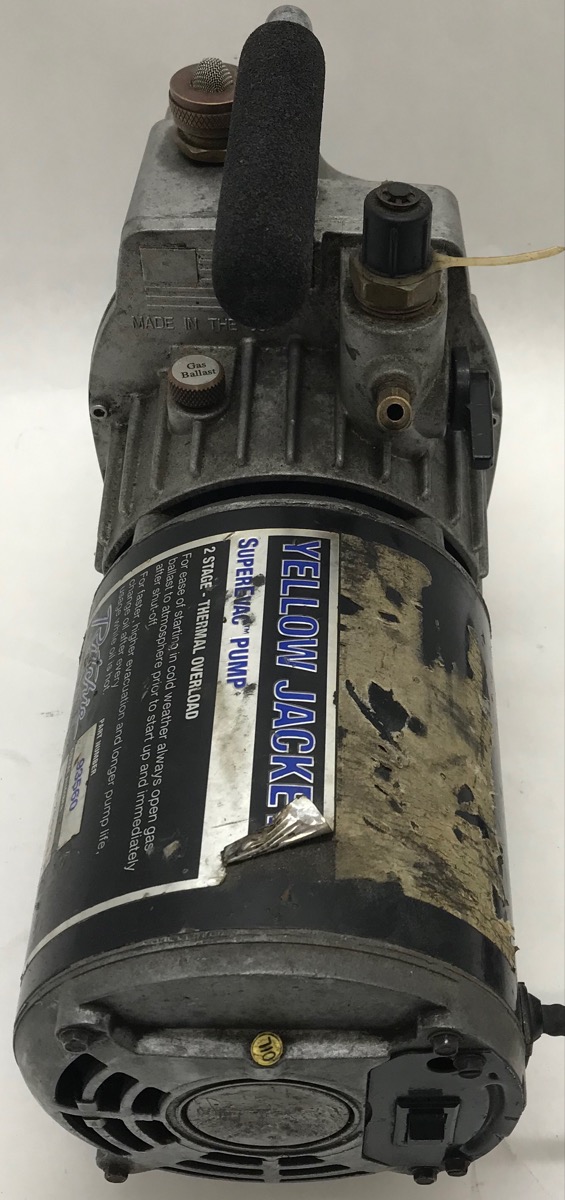 Yellow Jacket Supervac Pump 93560 2 Stage 6 CFM Pump Good Heartland