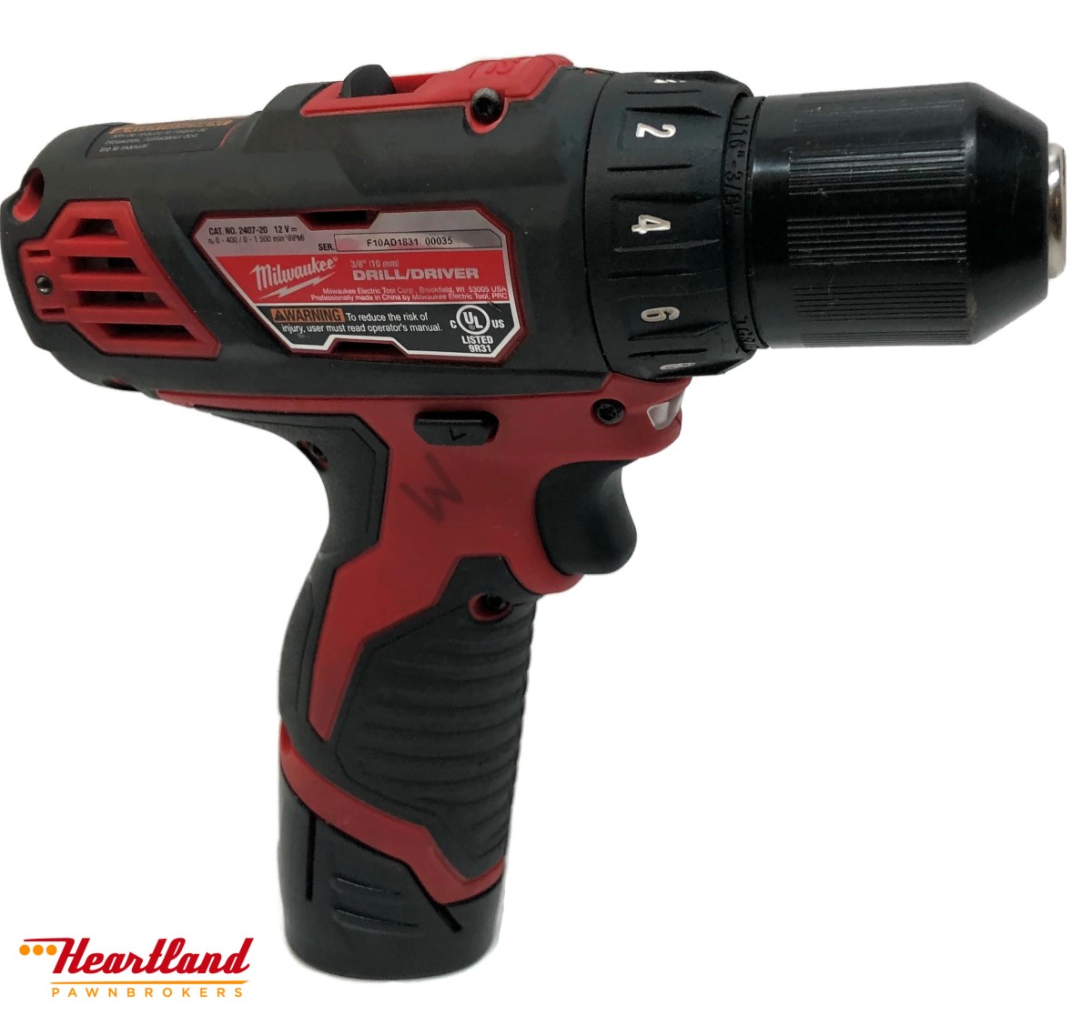 Milwaukee 240722 M12 3/8 Drill Driver Kit Very Good Heartland