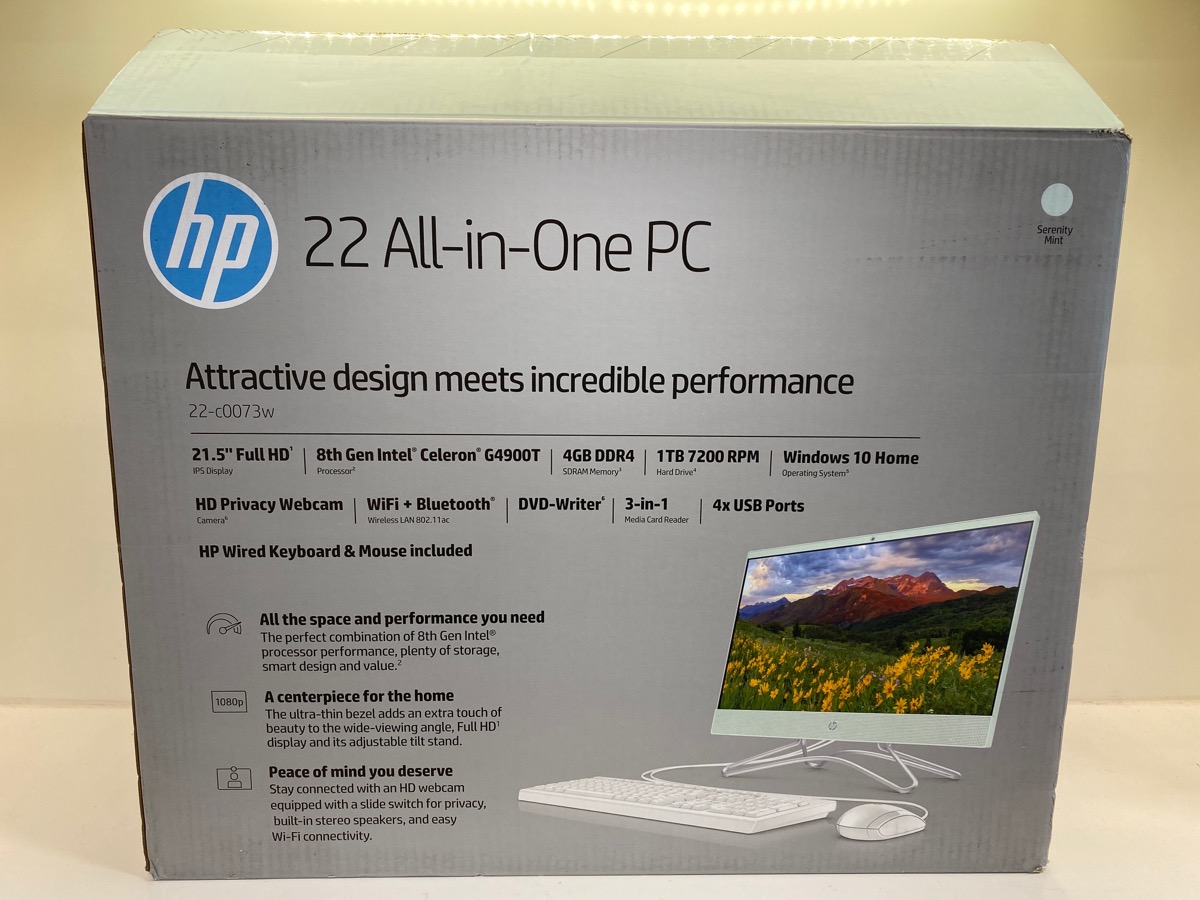 HP 22 C0073W All In One PC 21 5 Intel Celeron G4900t 4GB RAM 1TB HDD   06ca1190a4ab2b4ab2da3c6a1c102131 