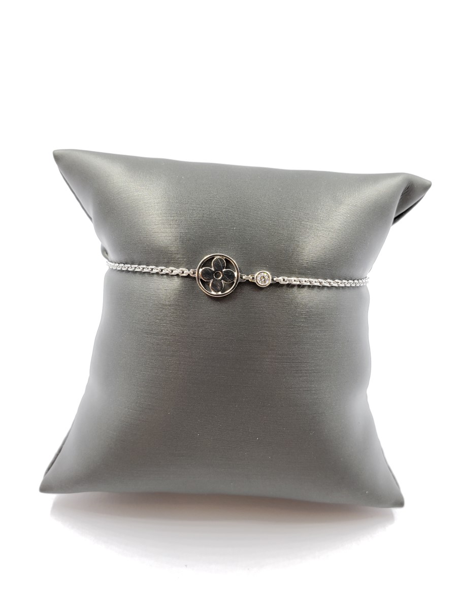 Louis Vuitton Idylle Blossom Diamond Bracelet .04 CT. 18K White Gold 3.46g Pre-owned | MaxPawn ...