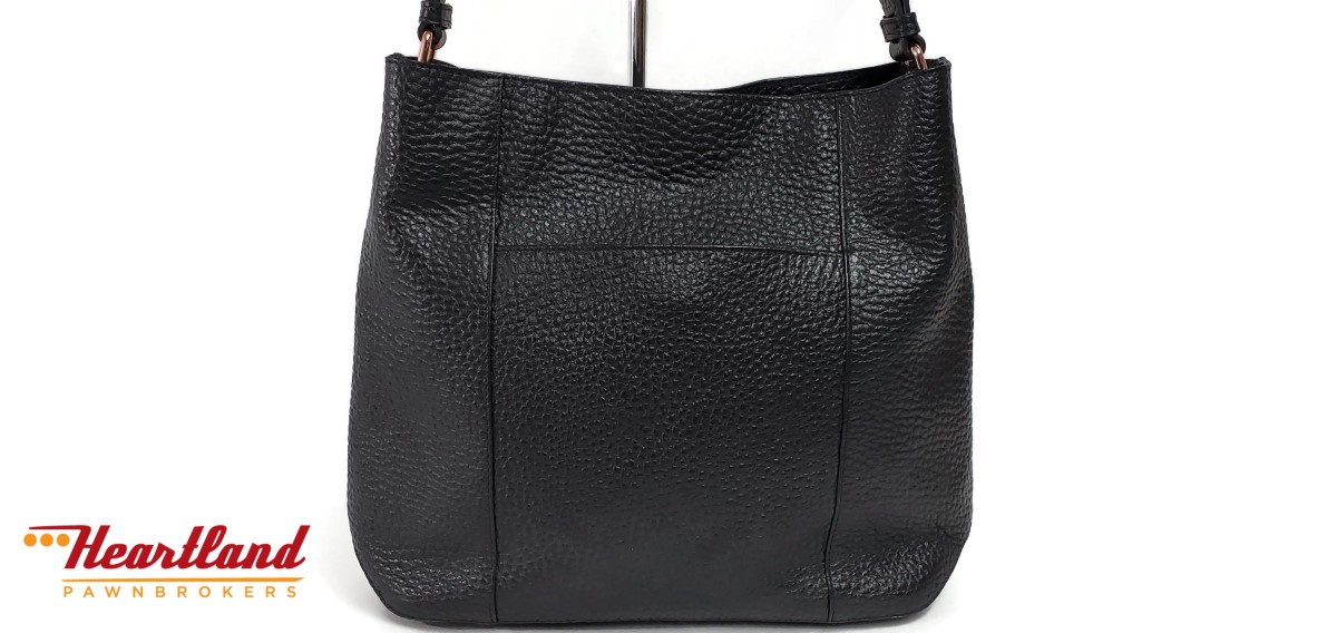 radley black leather handbag