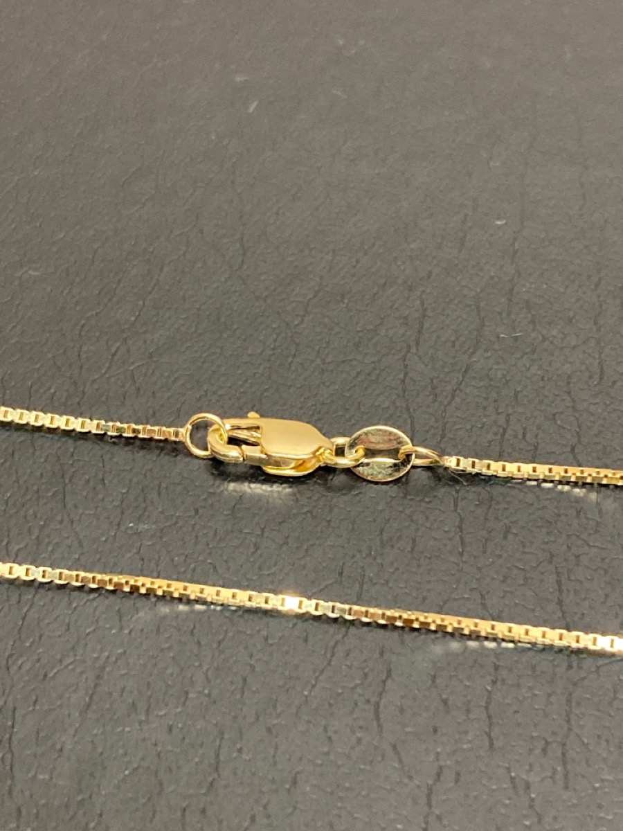 20" Gold Box Chain 10K Yellow Gold 1.45dwt New Bayou Pawn & Jewelry
