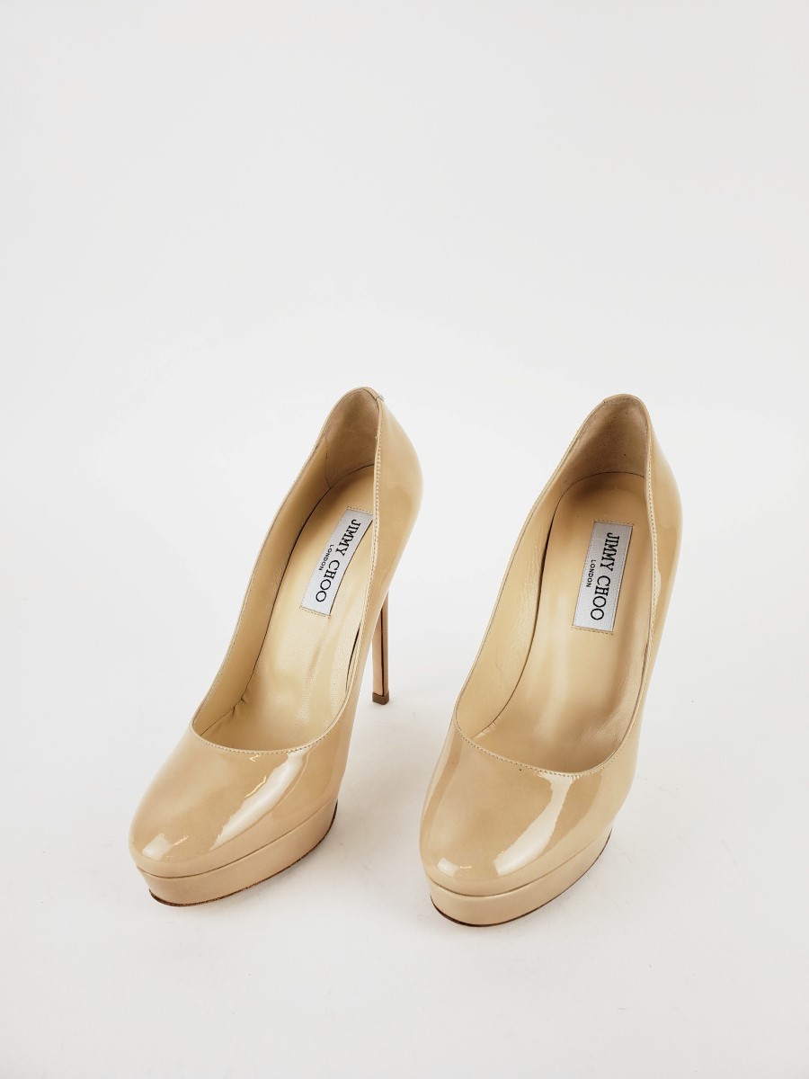 jimmy choo nude platform