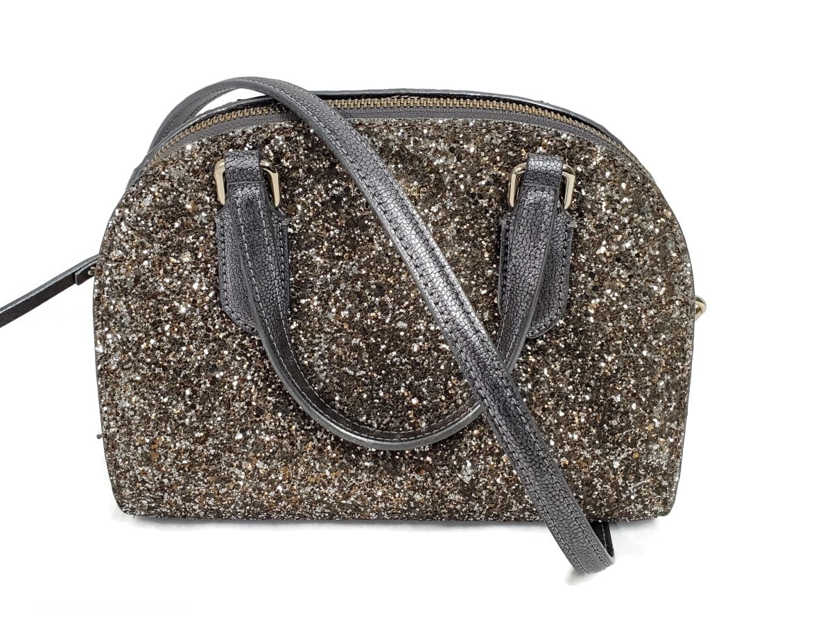 gold glitter crossbody bag