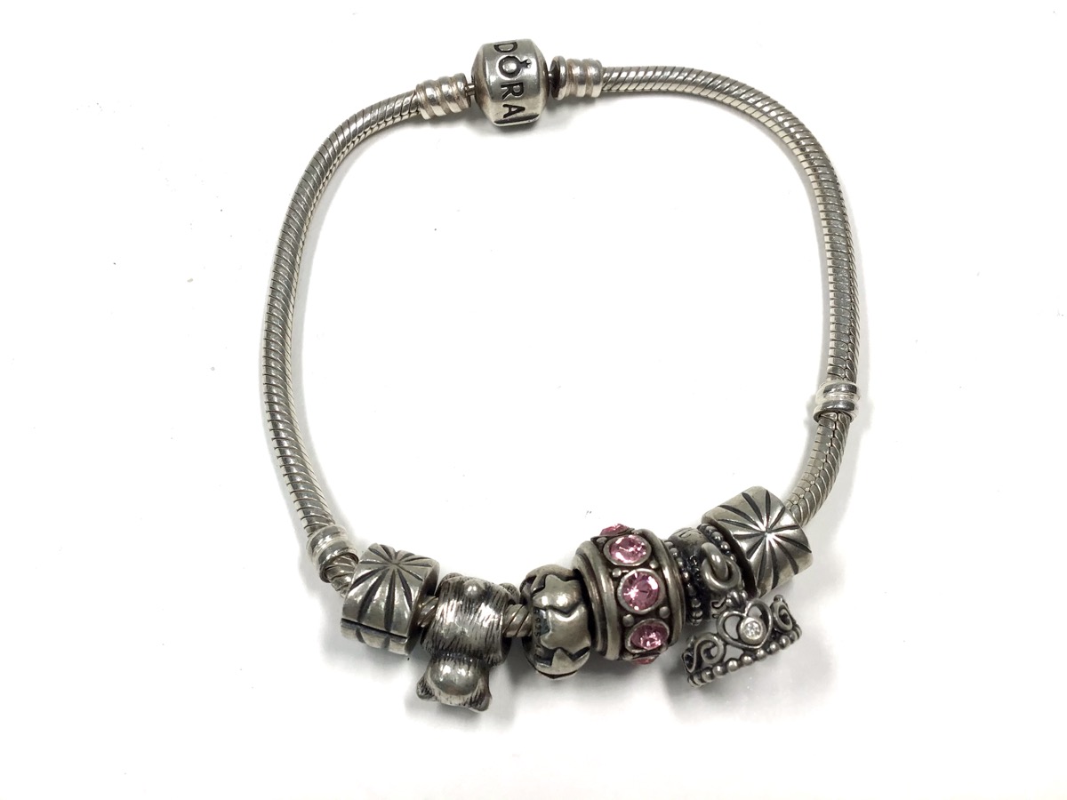 Pandora Silver Bracelet 925 Silver 20.3dwt Preowned