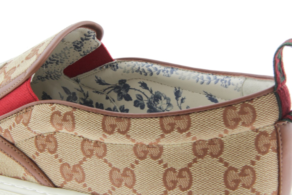 Gucci (548683) New York Yankee SlipOn GG Canvas Sneakers, Size 12