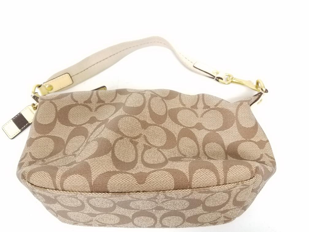 Coach Heritage Pouch Bag Tan 10" x 6" Very Good Buya