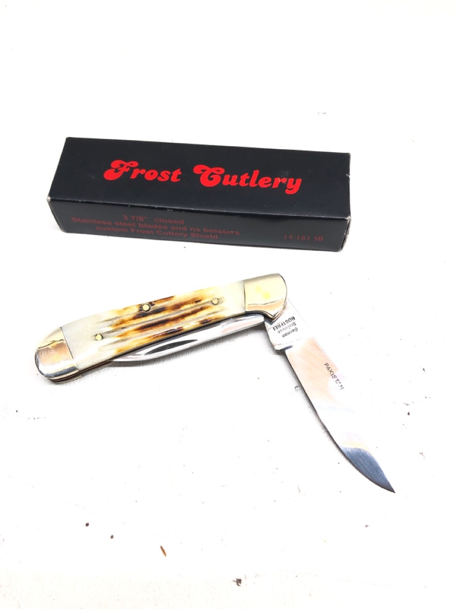 FROST CUTLERY FOLDING POCKET KNIFE 3 7/8" Very Good Central Mega Pawn
