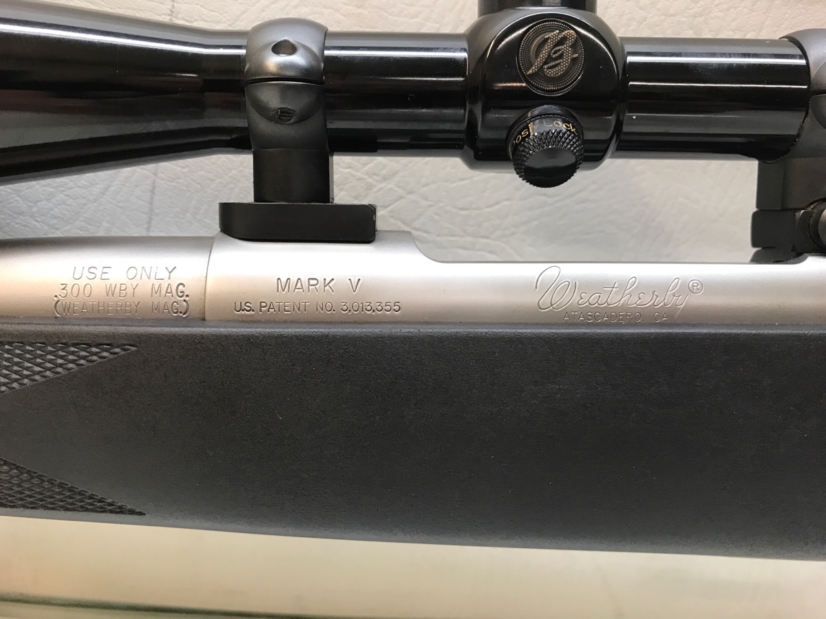 Weatherby Mark V Stainless 300 Weatherby Magnum Burris Scope USA Good