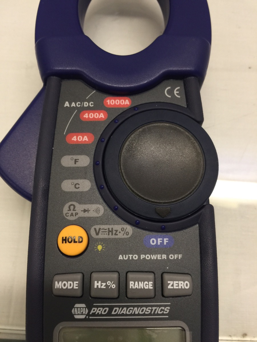 NAPA MultiMeter TrueBlue 66 BK 7002606 DC Clamp Meter Current Probe